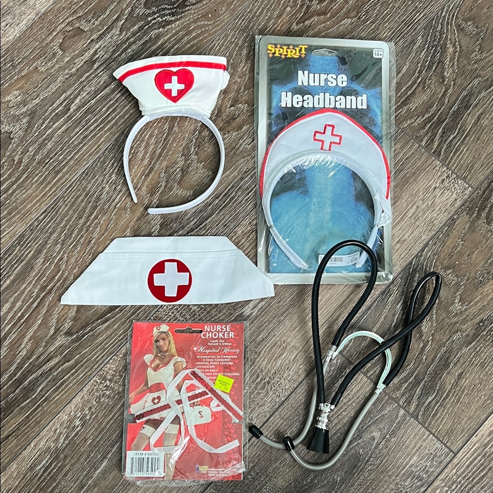 Spirit Nurse Accessory Set with Red and White Details